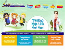Tablet Screenshot of kidscentralpediatrics.com